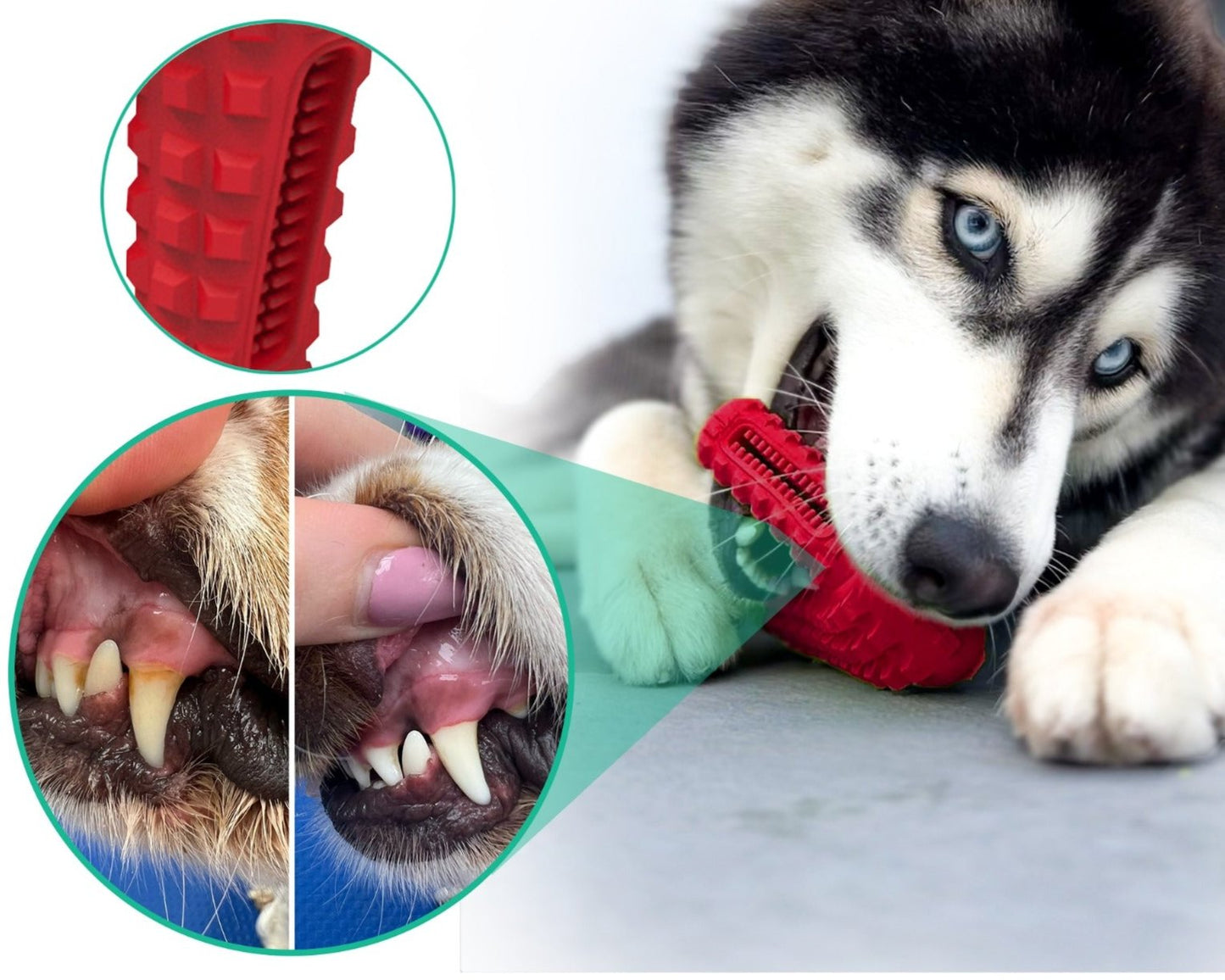 Dog food puzzle set - 3 durable treat dispensers for endless fun