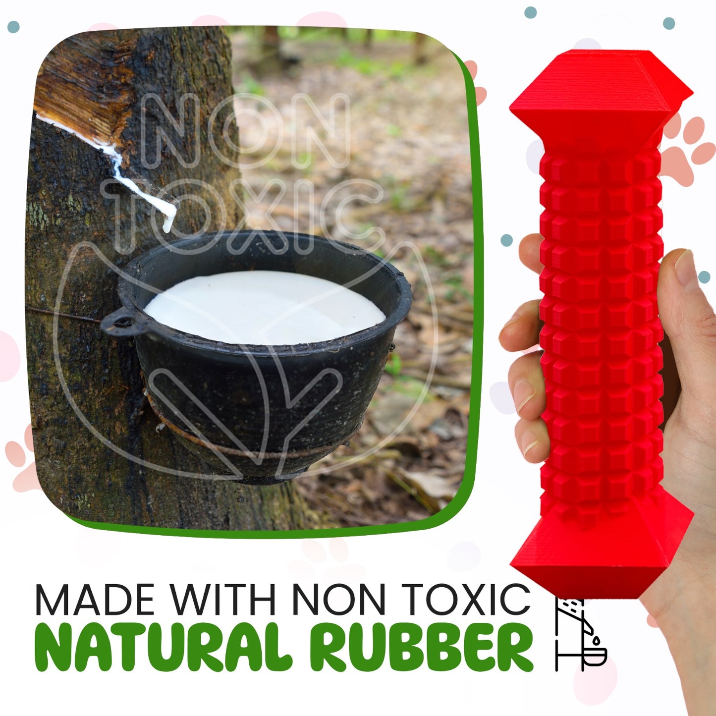 Safe and indestructible dog toy for pets who love to chew