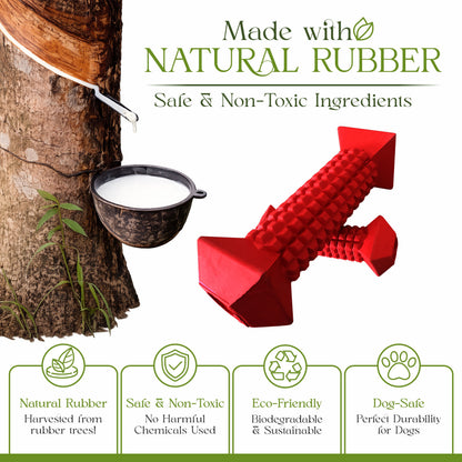 Dog Chew Toys for Aggressive Chewers – Tough Chew Toys for Dogs with Treat Dispenser – Chew Bones for Small, Medium Dogs