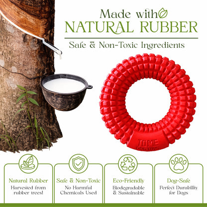 Dog Chew Toys for Aggressive Chewers - Chew Ring Interactive Medium Large Dog Puzzle Toys